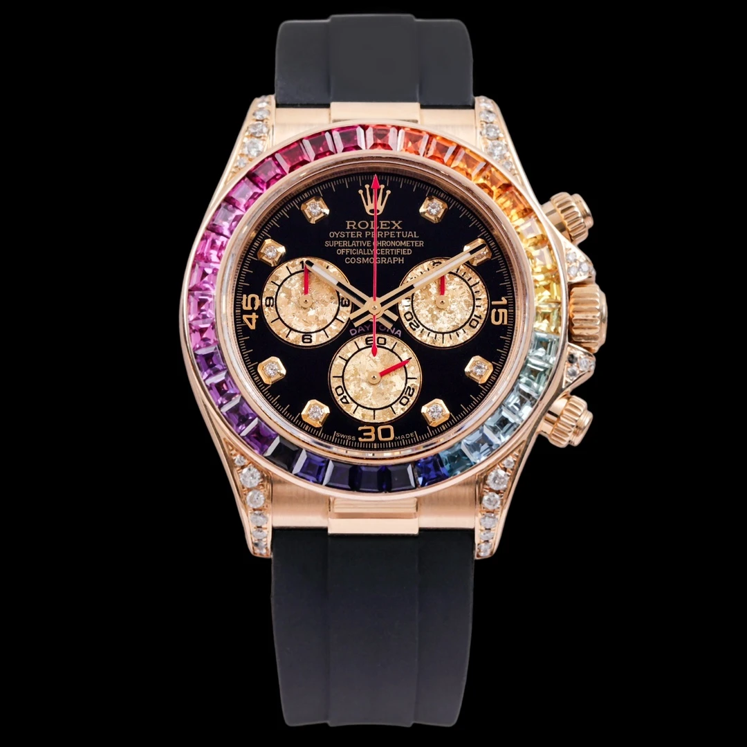 95新 Rolex/劳力士 S/116518升级后彩虹圈/二手单表/40mm