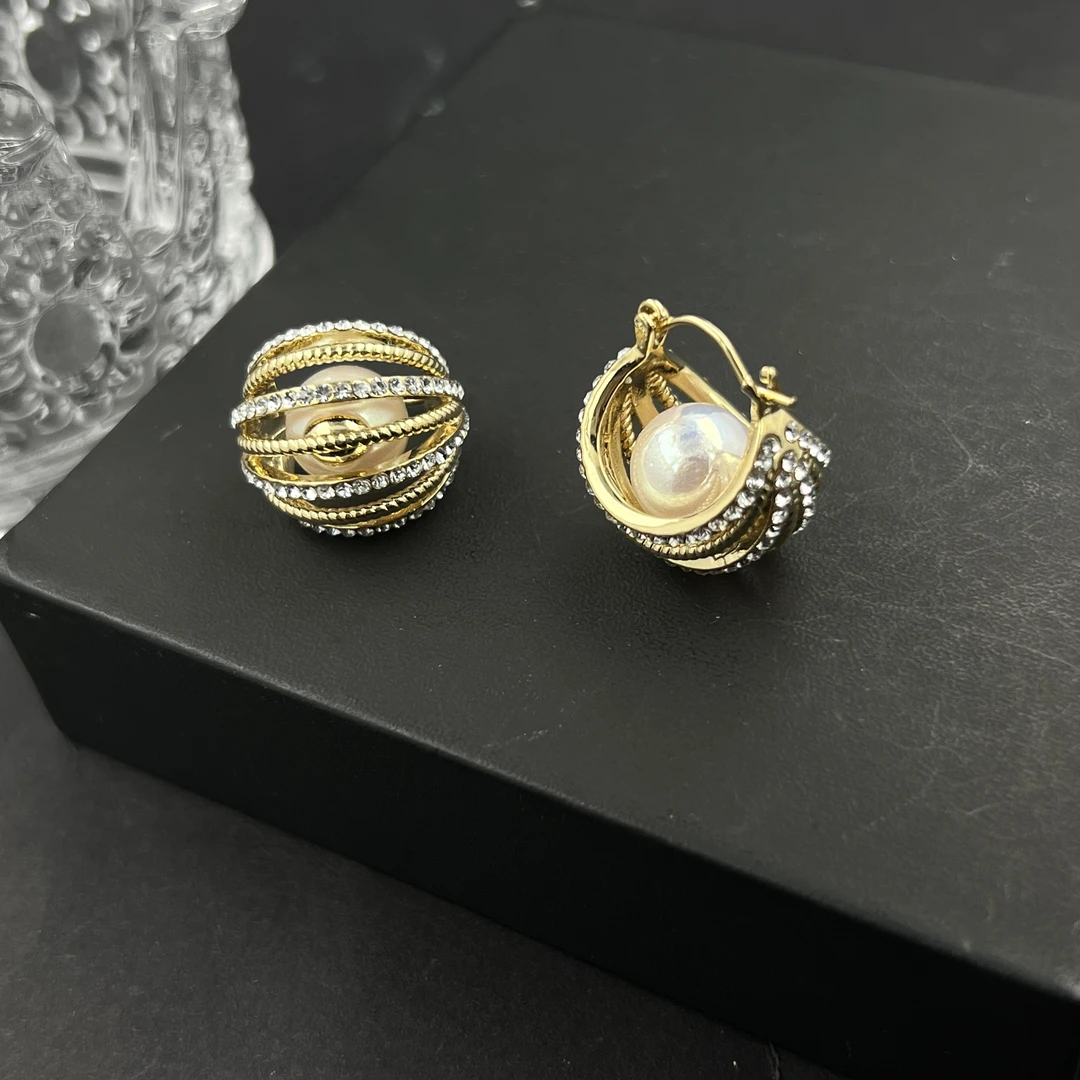 铜合金耳饰 D0503气质轻奢时尚百搭复古法式小众简约耳饰