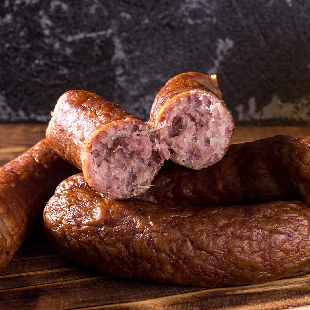 哈尔滨红肠买2送1蒜香肠特产正宗传统手工灌制肉肠500g