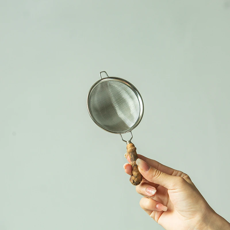 【朴意凡器】竹子竹根茶漏不锈钢家用小茶漏茶具配件创意漏斗
