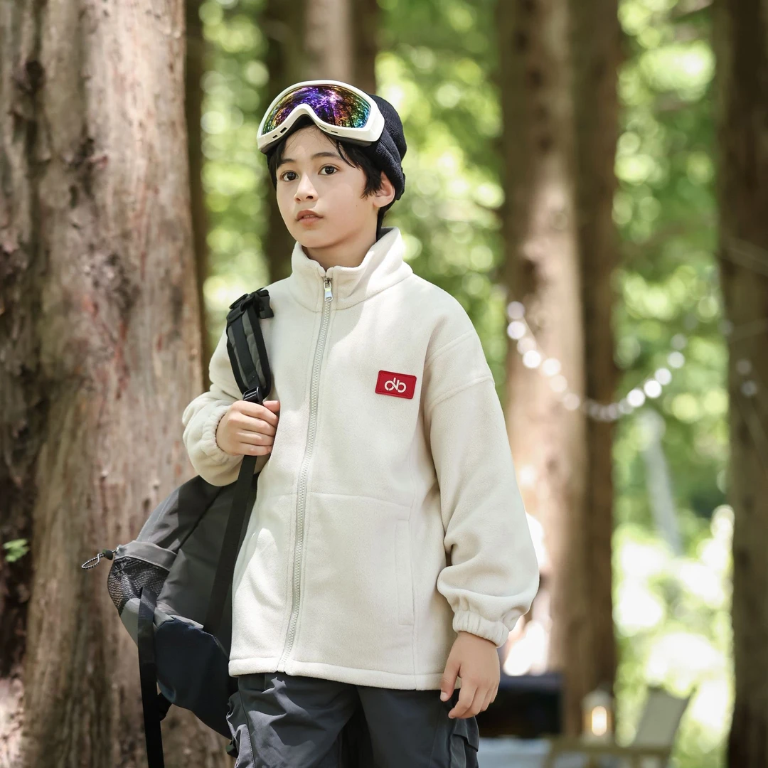 滴滴巴巴童装 儿童外套冲锋衣内胆男女童保暖摇粒绒 YC5170