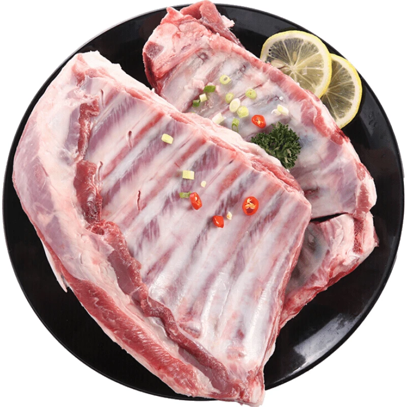 原切羔羊排 清真 带骨羔羊肋排4斤 羊排羊腩分开的偏肥 介意勿拍