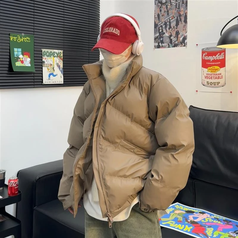 男装新款热力感情侣立领棉服冬季保暖韩版宽松舒适潮棉袄休闲百搭
