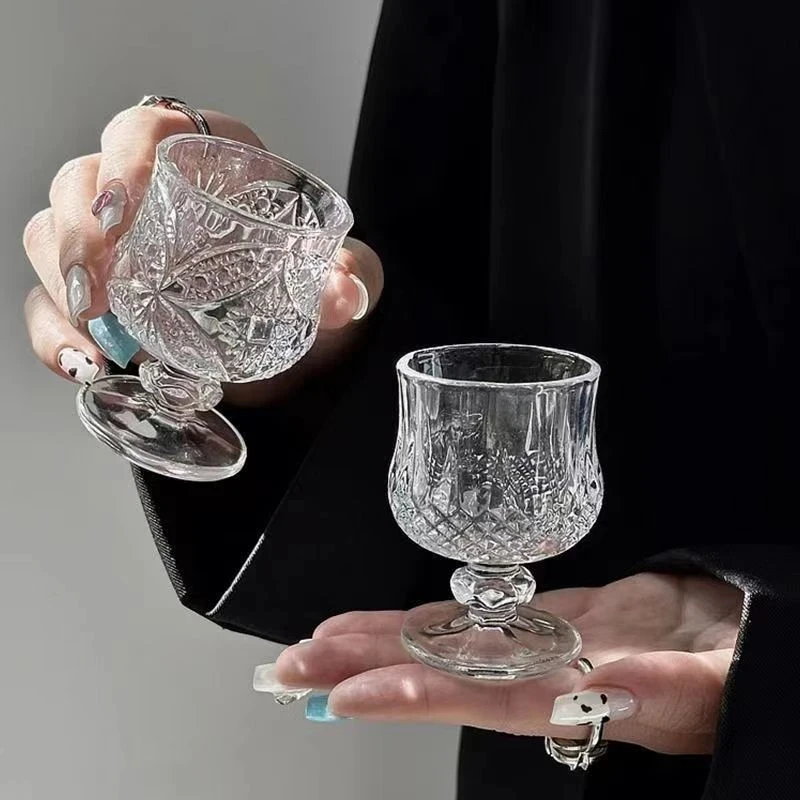 【十只装】白酒杯家用加厚玻璃迷你高档洋酒烈小酒杯一两高颜值餐具