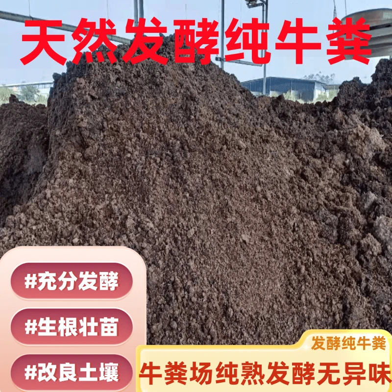 牛场发酵纯牛粪有机肥种花多肉种草种菜营养全面养地不烧苗
