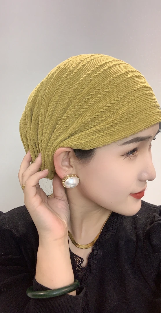 厚款冬季松紧帽【家居帽】