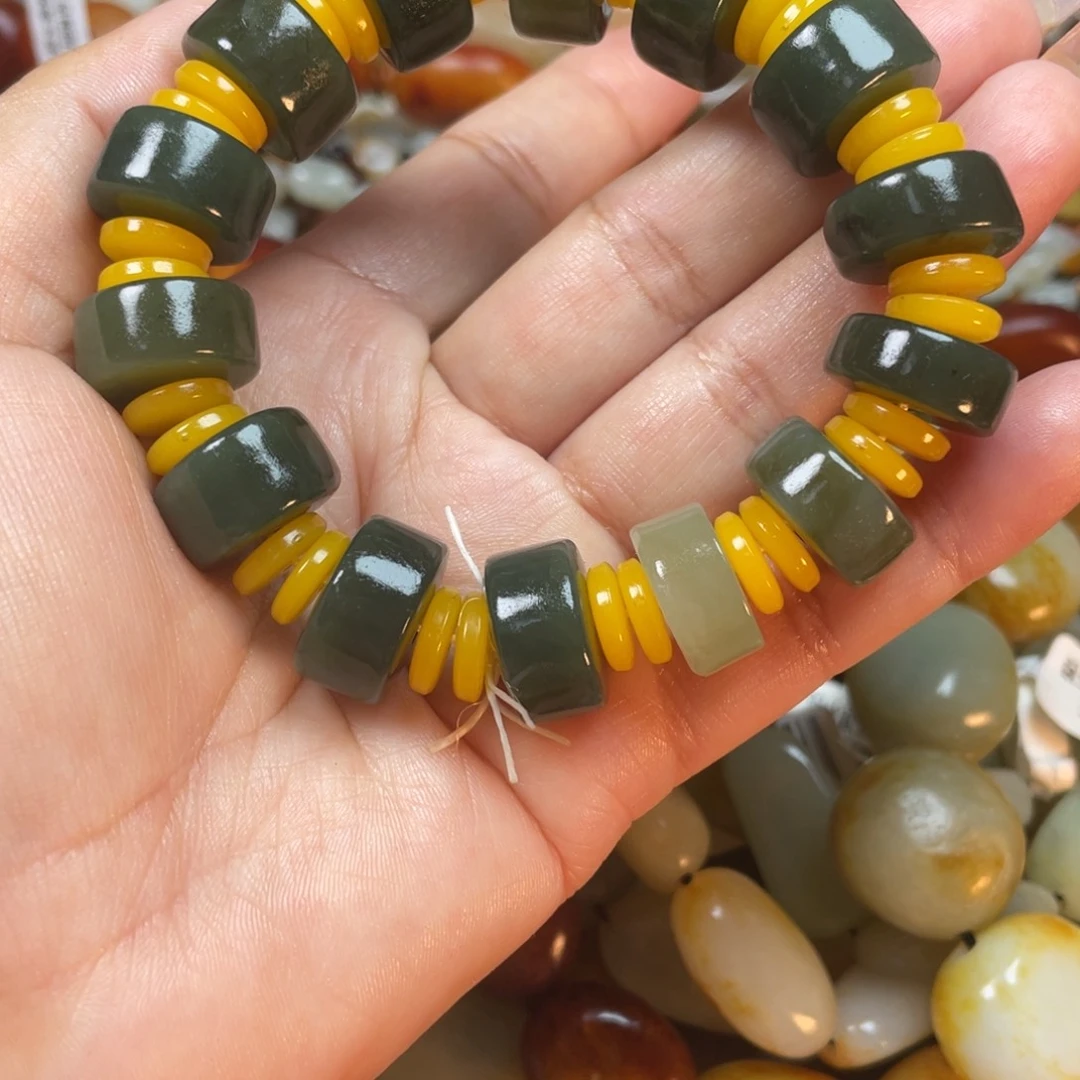 和田玉手串未镶嵌