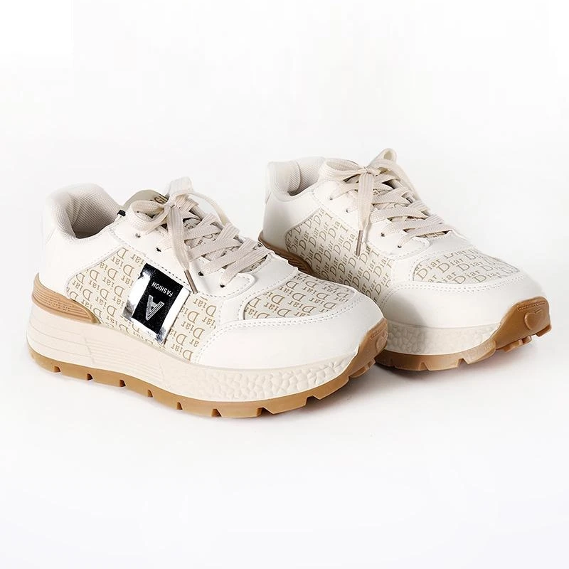 2024秋季时尚透气韩版小蛮腰潮流阿甘鞋厚底运动鞋