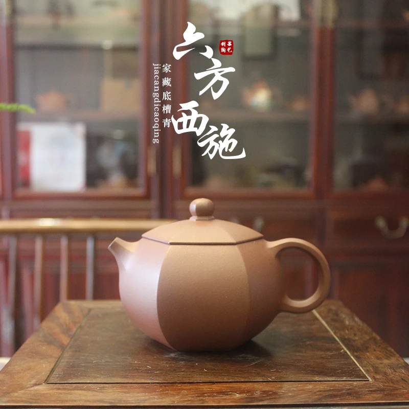 [利果陶访] 六方西施壶 四号井底槽清泥料 朱利果制 290cc