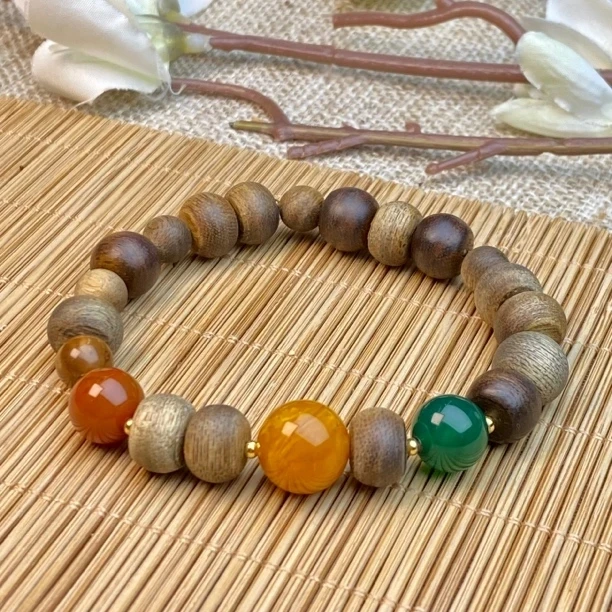 红绿灯简约单圈手串