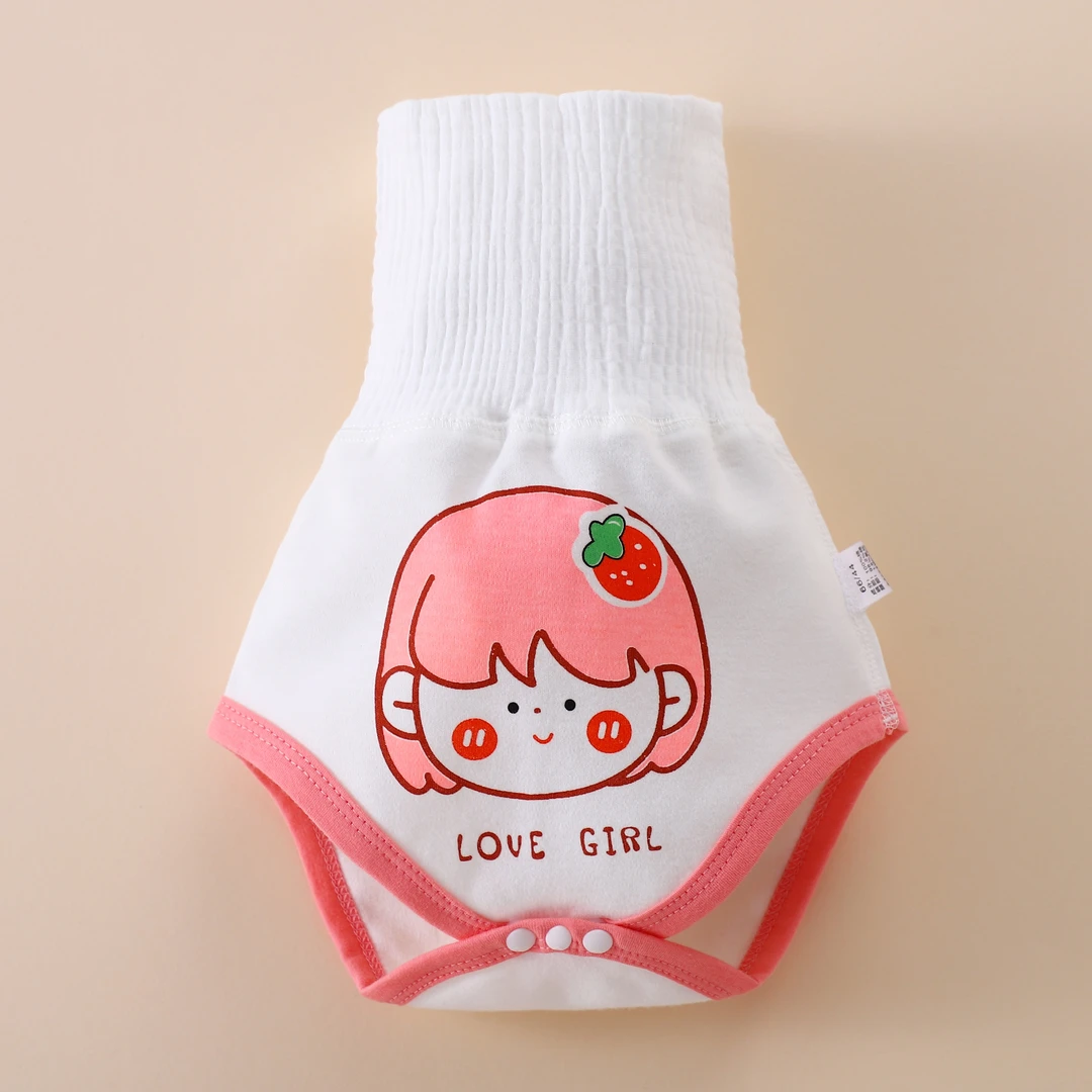 婴儿护肚围男女宝宝高腰裹肚新生儿纯棉防着凉护肚包屁裤四季保暖