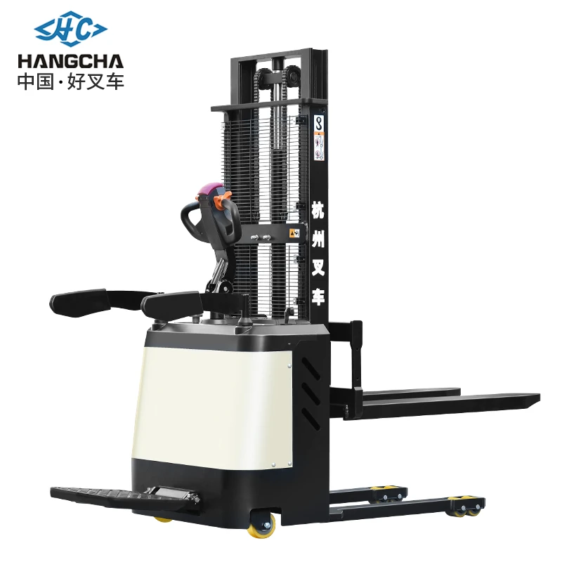 HANGCHA/杭叉杭叉全电动站驾式堆垛车电动升降车叉车