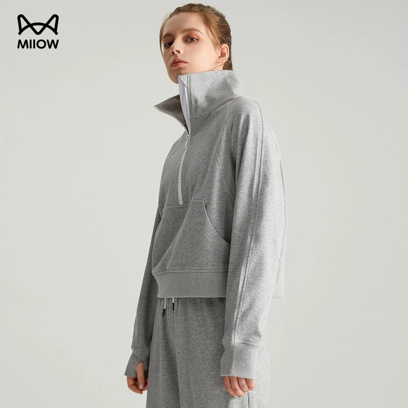 猫人瑜伽服外套女长袖健身服专业跑步运动上衣户外紧身骑行服夹克