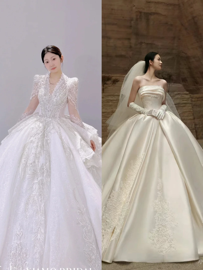 拖尾婚纱专拍599，NO退换，介意谨慎下单