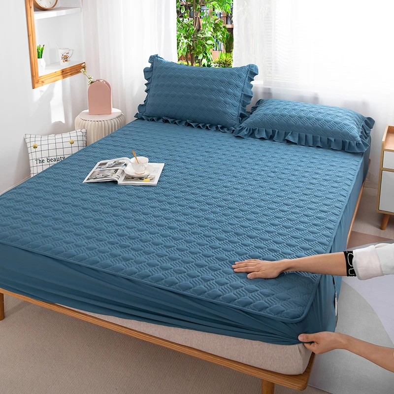 对对爱四季款床笠床罩夹棉亲肤保护罩防滑罩套席梦思保护套床套罩