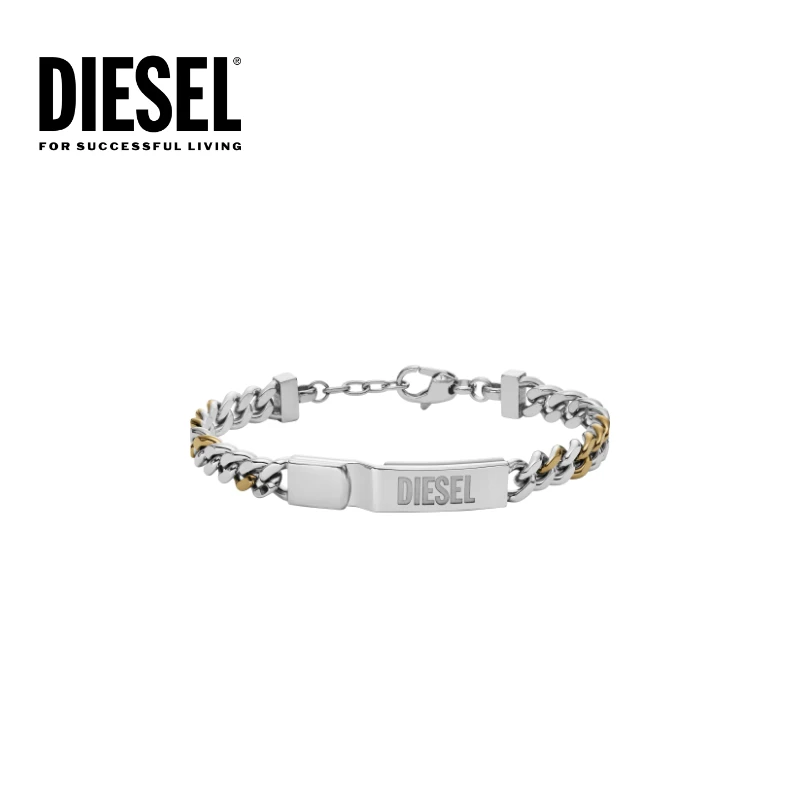 Diesel迪赛手链撞色古巴链先锋前卫DX1457931DBTZ