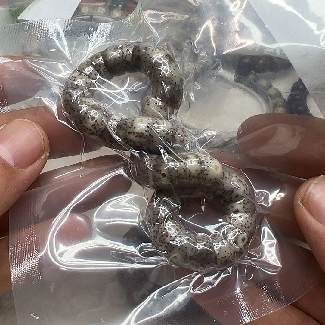 星月菩提手串99卓越糯冰石玉星月菩提单圈猪大肠10