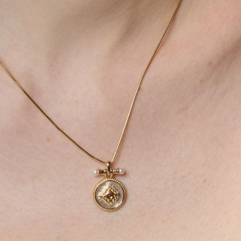 森吾 坠链均925银 《玛格丽特》原创设计925纯银轻奢项链女