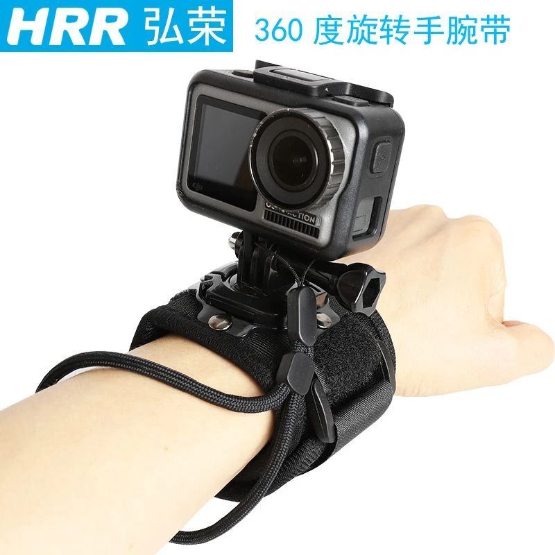 适用GoPro8/7/9/5手腕带大疆灵眸action运动相机手臂固定绑带配件