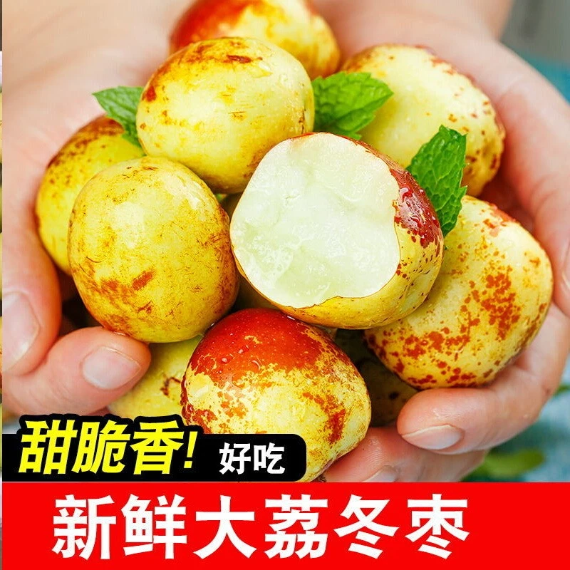 陕西直发一级大荔冬枣现货5斤冰糖枣子新鲜当季水果甜脆特大鲜枣