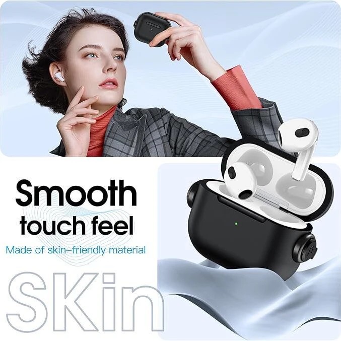 适用AirPods Pro2保护套音乐锁扣AirPods耳机壳苹果123代软壳护套