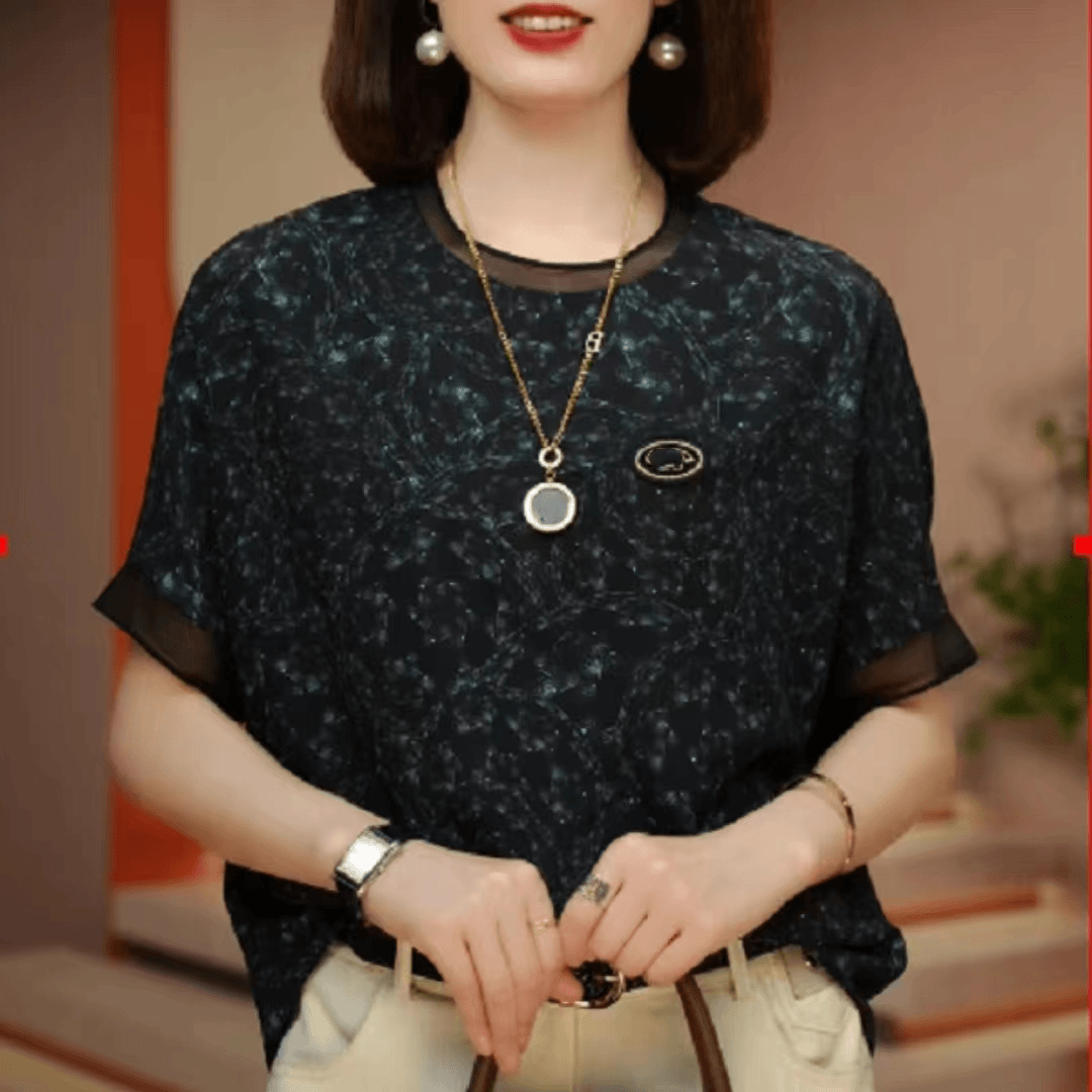 2024夏季新款防晒透气 百搭肌肤纱大码显瘦气质洋气上衣S24A262