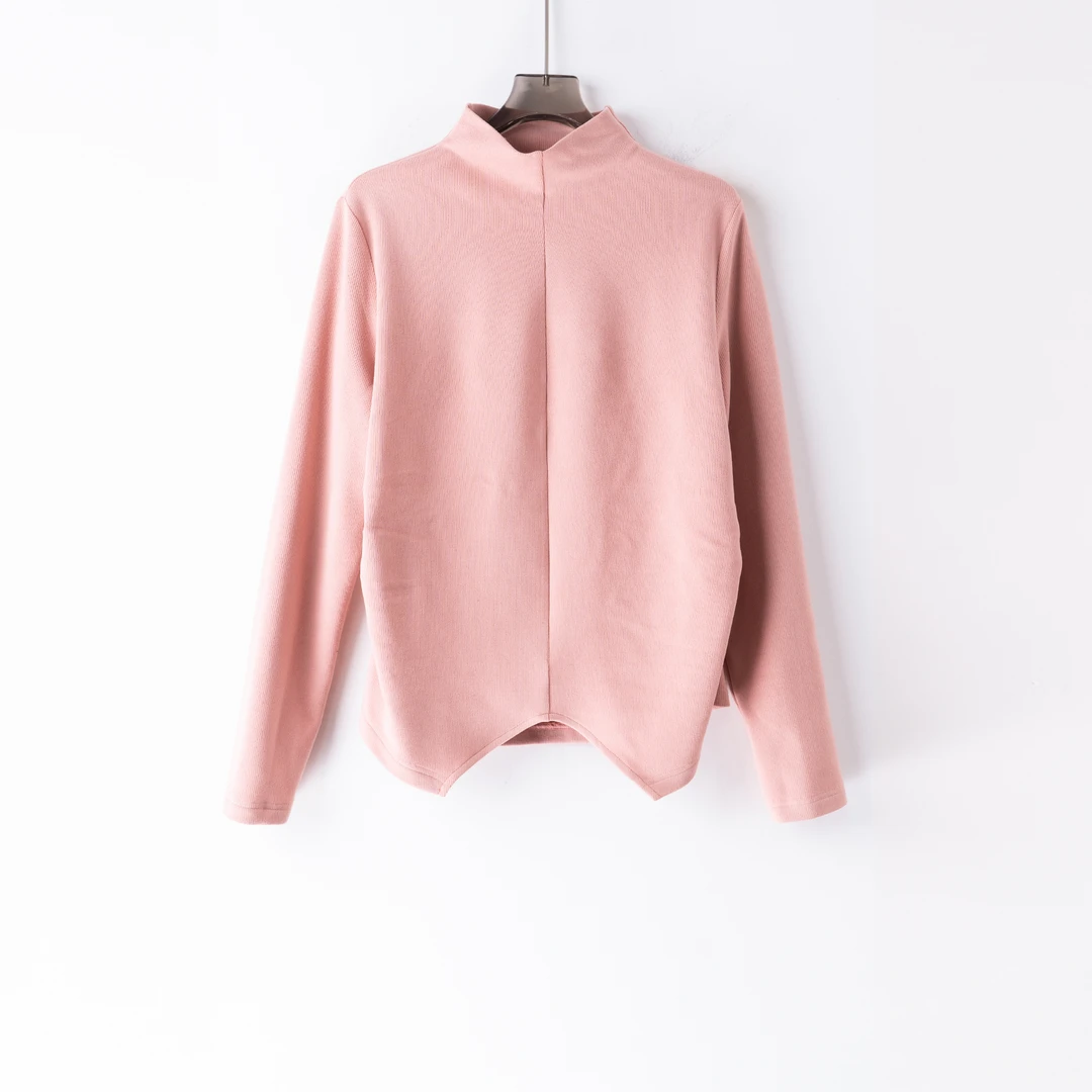 PS241038秋冬小众拼接设计休闲时尚百搭毛衣打底衫打底衫短款