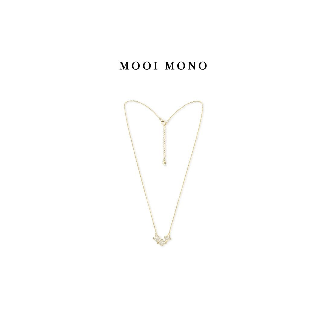 铜合金项链 MOOI MONO＂好运连连＂气质轻奢百搭精致项链 J42P303