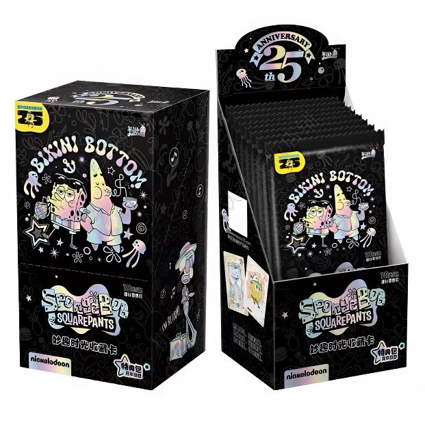 卡游【海绵宝宝】特典包妙趣时光 第1弹/第2弹/镭射票 盲盒收藏卡片