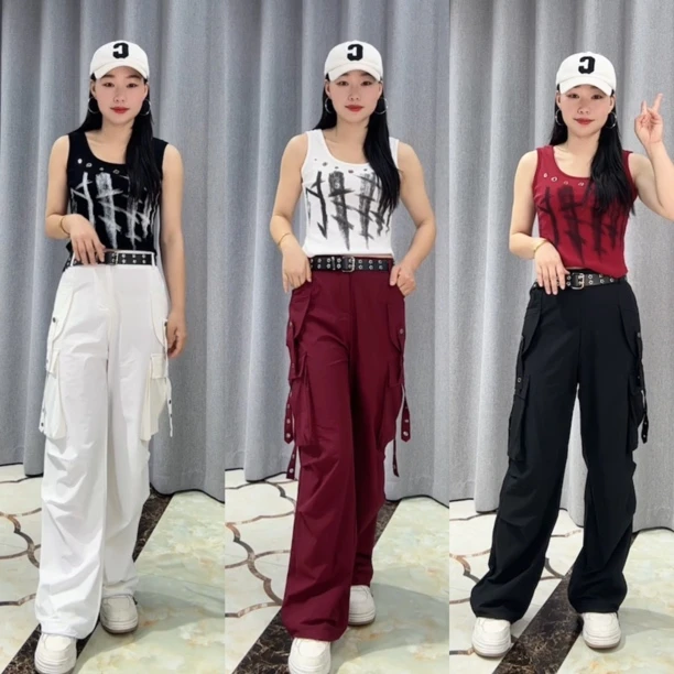 新品930透气微弹速干面料飘带工装裤（不含腰带）