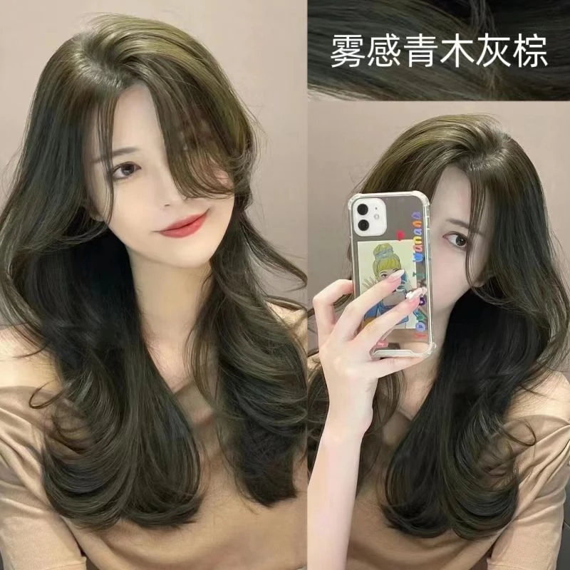 【拍1发2】雾感青木灰棕染发膏在家染流行色粉棕色潮色显白操作简单