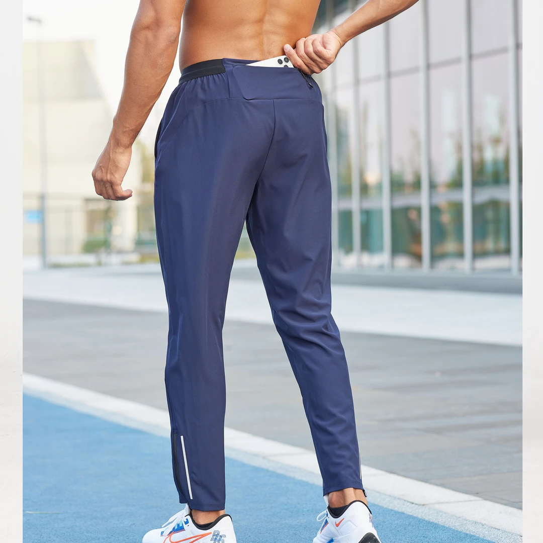 运动裤男春秋薄款跑步速干款宽松透气美式户外健身训练长裤