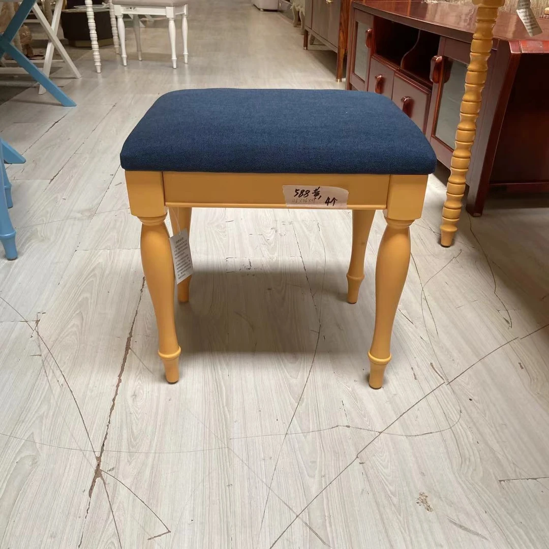 尾货彩绘  8A09  588黄腿 妆凳 46*36*47  不包安装