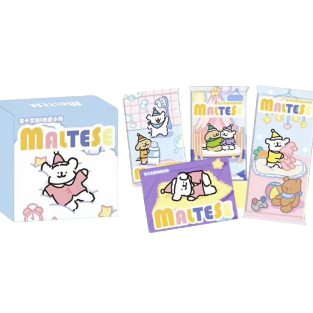 【拆盒】国卡二创 吉卡文创线条小狗收藏卡牌