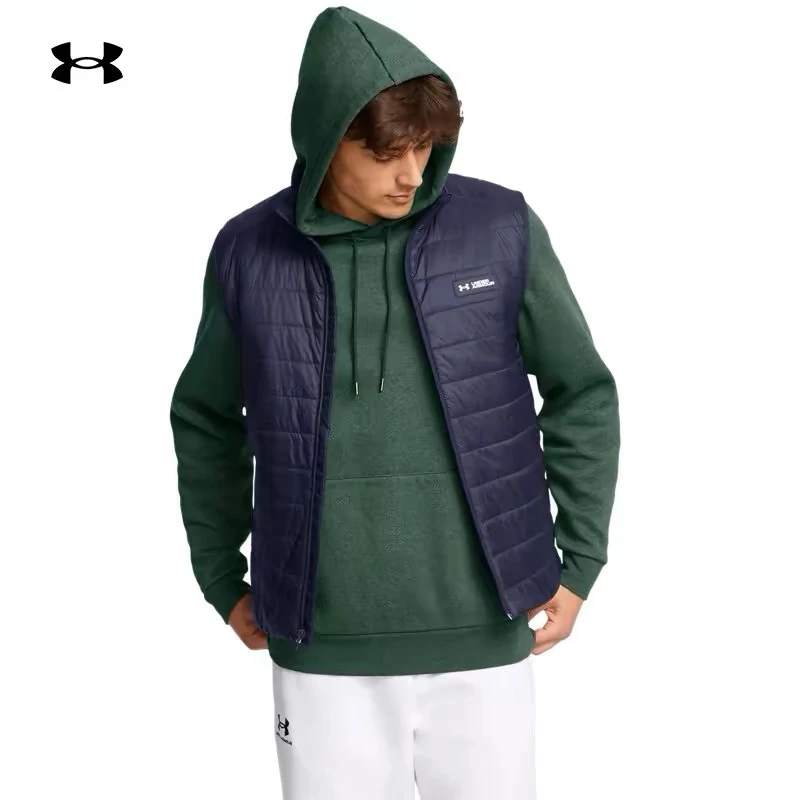 安德玛UA 新款男子运动保暖训练马甲 1387684