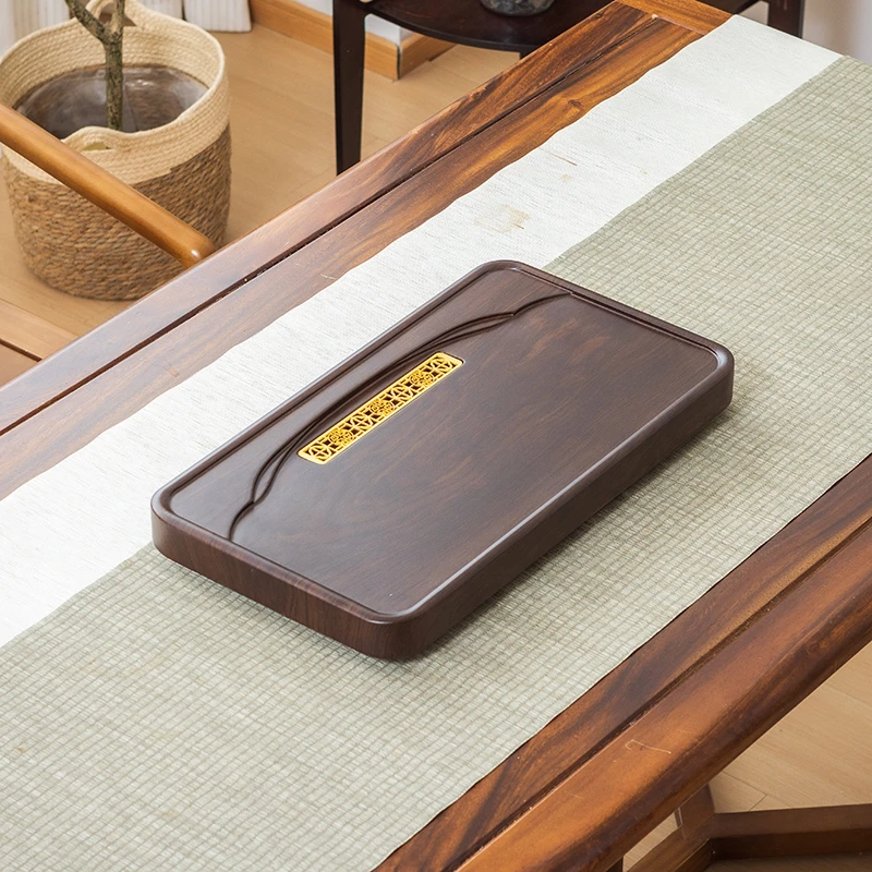 50*28平板茶盘实木家用电木新款干泡茶台办公室功夫茶具排水茶海