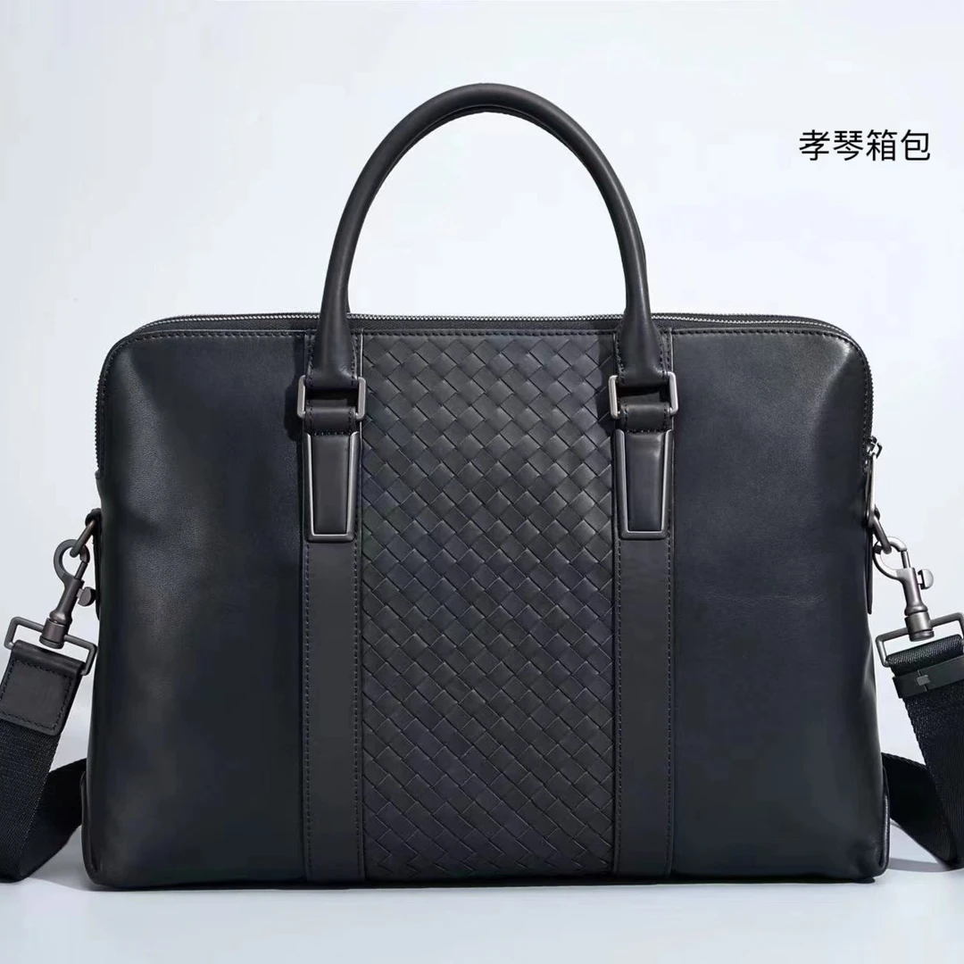 高档商务牛皮公文包尺寸长40高28宽8-6501
