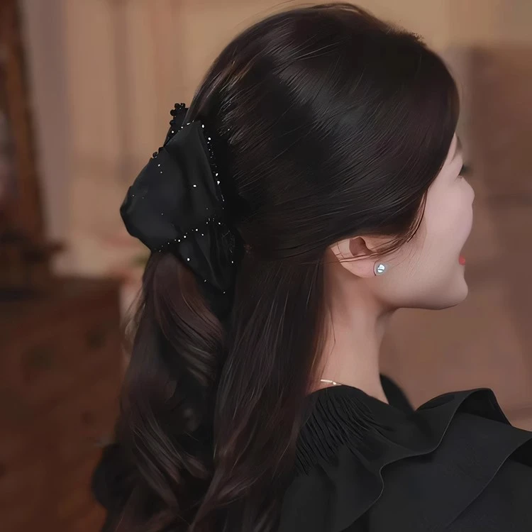 巴黎王妃粽子夹路易斯发夹女赫本风抓夹法式高级盘发鲨鱼夹头饰