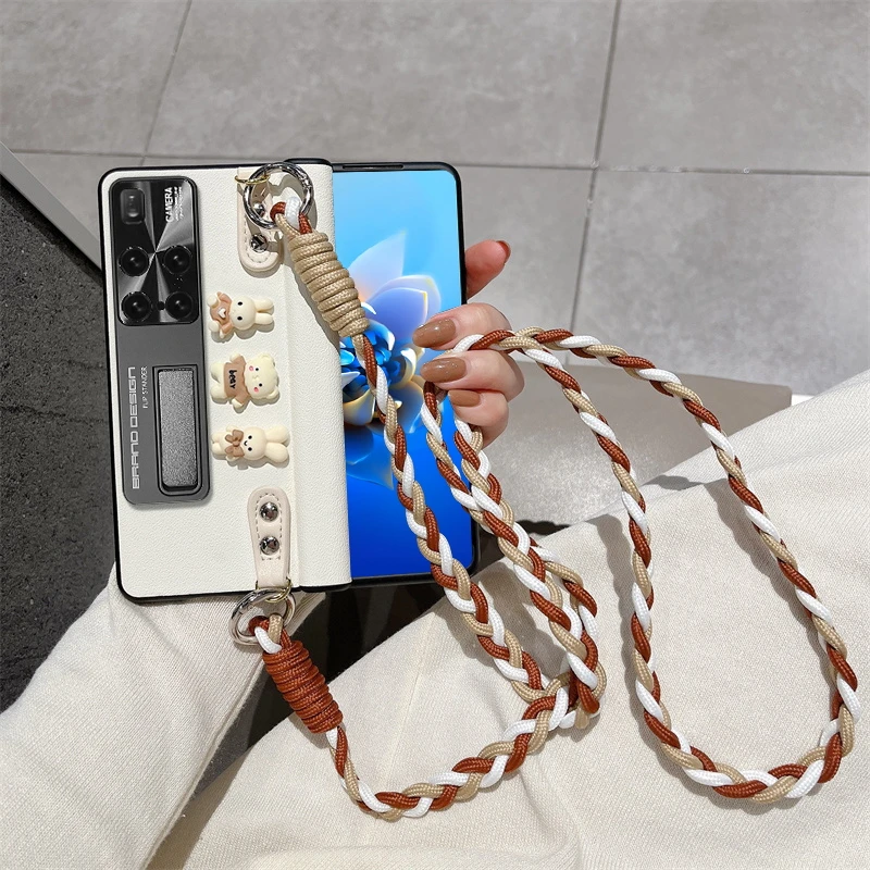 适用华为matex2手机壳全包x2壳膜一体保护套防窥真皮Mate x2皮套