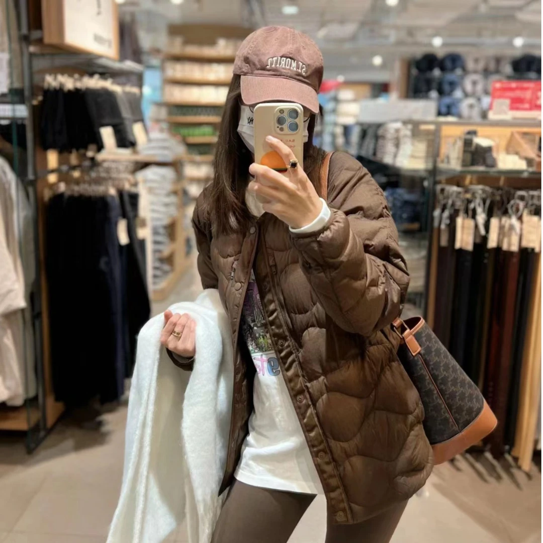 试衣间*白山联名款！美拉德冬季高级羽绒小众百搭男女情侣羽绒服