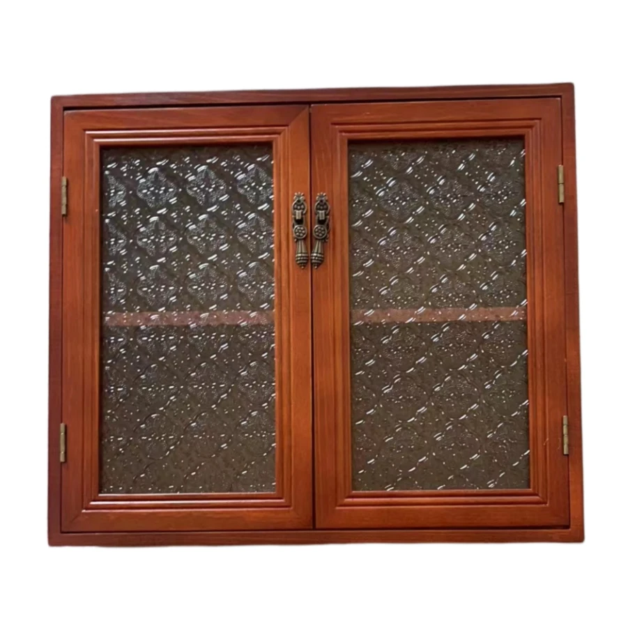 XCJZ3001家用简约木质收纳盒条纹长方形复古中式储物格子陈列置物