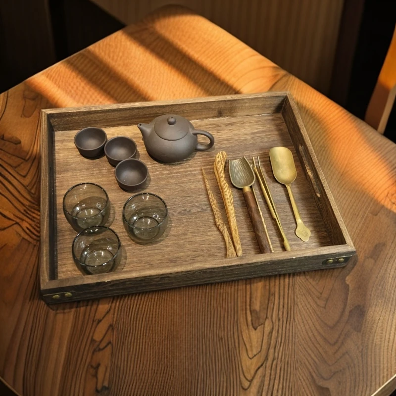 泡桐木梧桐木收纳盒简约家用新中式复古古风木制木质实木1116