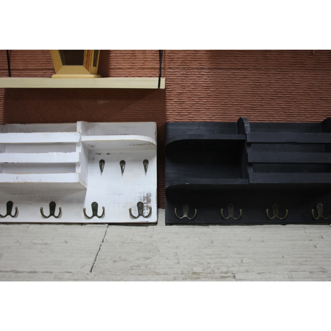 【XCJZ408】黑色白色挂衣架玄关架置物挂钩家防水创意家用