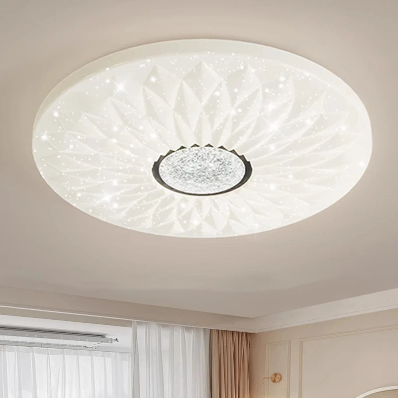 led卧室吸顶灯 现代简约网红超亮家用灯时尚圆形走廊大气房间灯具