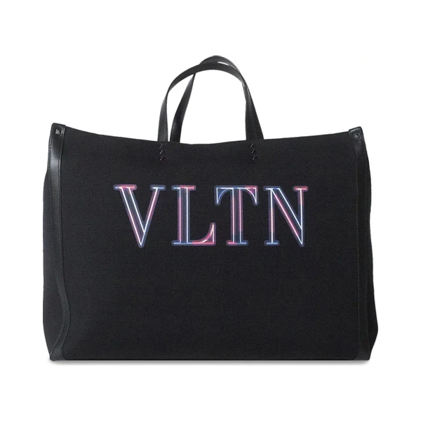 全新未使用 Valentino/华伦天奴 【国现】男士黑色手提托特包 43801