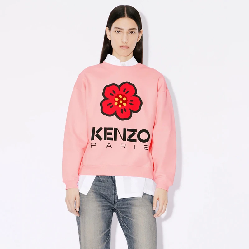 全新未使用 KENZO/肯佐 【国现 专柜价2900元】女士花朵长袖卫衣
