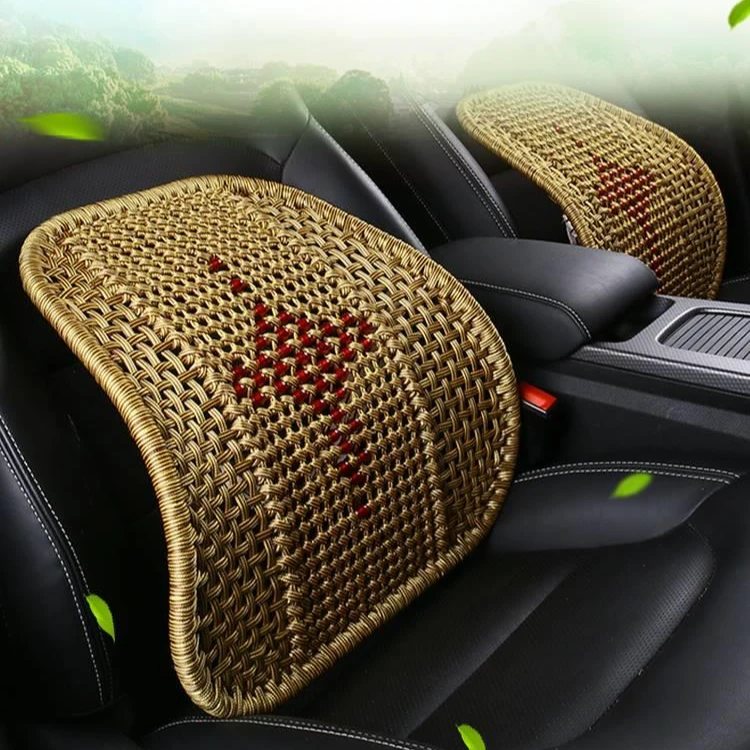 汽车加粗手编腰靠车靠垫夏四季透气货车驾驶座护腰腰枕办公室靠背