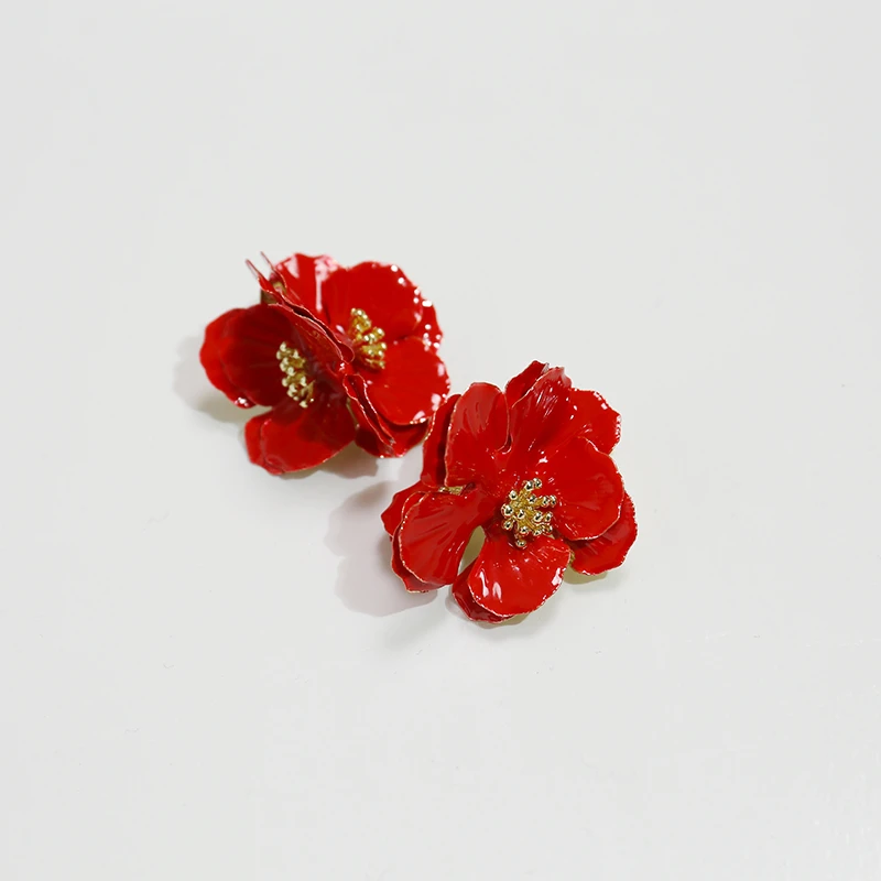 非金属耳饰 花朵耳钉 P2024027W