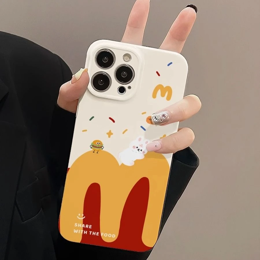 适用苹果15华为oppo小米vivo荣耀iphone菲林可爱麦门手机壳硬卡通