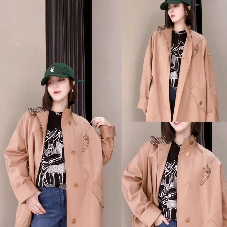 AMASS/阿玛施宽松穿搭追勇者大版气质风衣5400668-42105AC-001